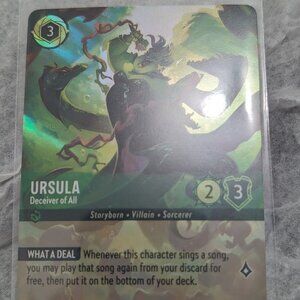 Disney Lorcana Ursula - Deceiver of All Enchanted Foil 212/204 LP